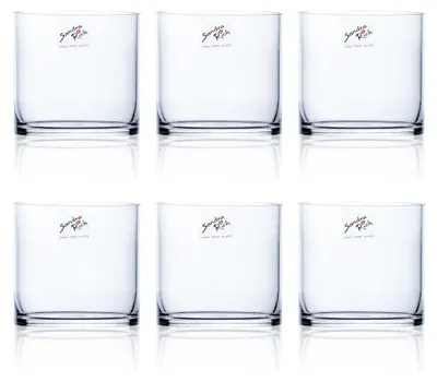 Produktbild von Glasvase "Cyli CC" 6er Set 10 x 10cm – Zylindrische Blumenvase 6 Stück