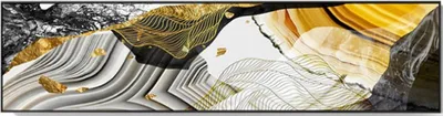 Produktbild von TPFLiving Kunstdruck LW-308 (OHNE RAHMEN) Poster - Leinwand - Wandbild - Hochauflösender Giclée-Druck, langlebig und hochwertig - Abstrakte Strukturen -  - Größe: 45x180cm