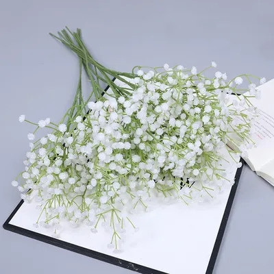 Productafbeelding van Set van 6 Nepproducten Gypsophila Bloemen Wit