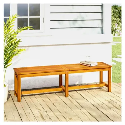Produktbild von Gartenbank aus massivem Akazienholz, 150 x 35 x 45 cm