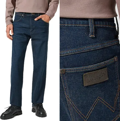 Produktbild von WRANGLER Herren, Jeanshosen, Regular fit FRONTIER, W31 L34, Blau, Jeans, baggyjeans, buggy