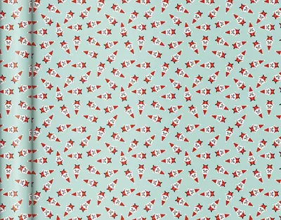 Obrázek produktu pro Clairefontaine 223886C - Tiny Roll Geschenkpapier 5x0,35m Weihnachtsmann