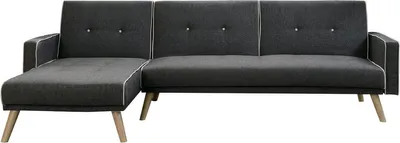 Produktbild von Ecksofa reversibel mit Schlaffunktion "Jules" - 3-Sitzer - Grau