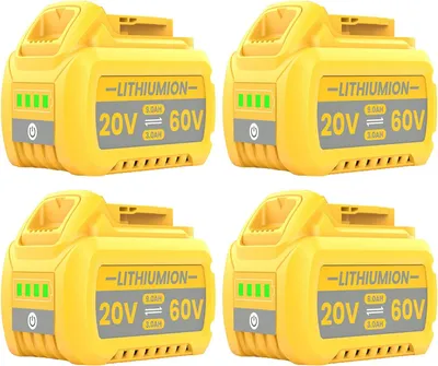 Obrázok produktu pre Akumulátor pre elektrické náradie, kapacita 9000 mAh, napätie 20 V/60 V, balenie 4 ks 9000 mAh