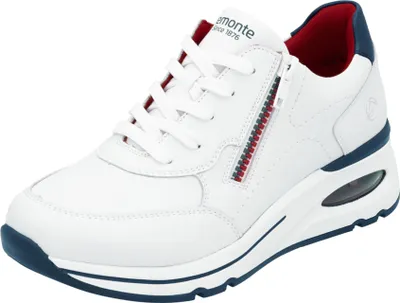 Produktbild von Remonte Sneaker - Weiss / Blau Leder/Synthetik : 39 : Normal Größe: 39 Weite: Normal
