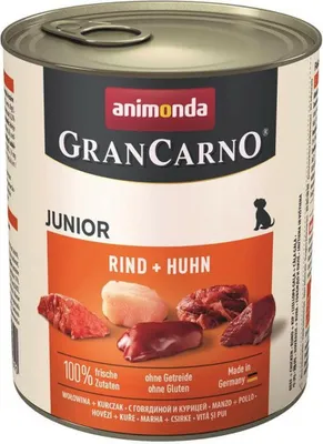 Produktbild von Animonda Dog Dose GranCarno Junior 6x800g | Huhn & Kaninchen