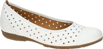 Produktbild von Gabor 84.169 Ballerinas - Damen Halbschuhe - Slipper weiß Freizeit NEU