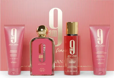 Image de Afnan 9am pour Femme EDP 100 ml + body spray 150 ml + BL 100 ml + SG 100 ml W