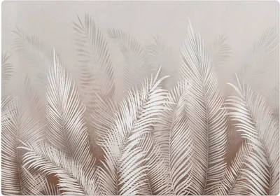 Produktbild von Palmenblätter Hintergrund – Bodenschutzmatte – Stuhlunterlage 100x70 cm – Rutschfest – Hartbodenmatte