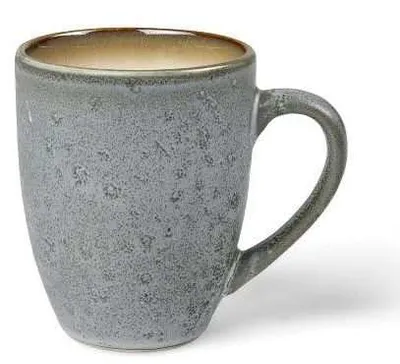 Produktbild von Bitz Becher mit Henkel matt grey / shiny cream