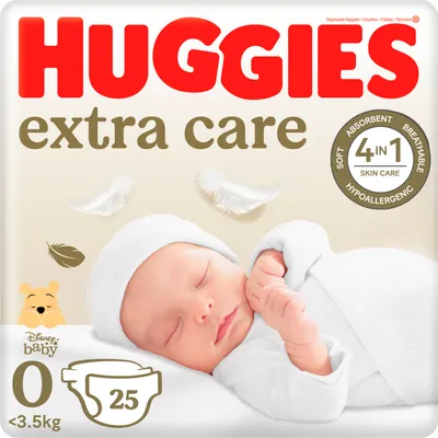 Obrázok produktu pre Plienky HUGGIES Extra Care 0 (