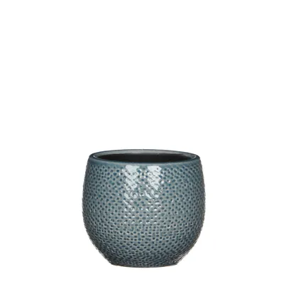 Produktbild von Gabriel Topf rund blau - h12xd14cm