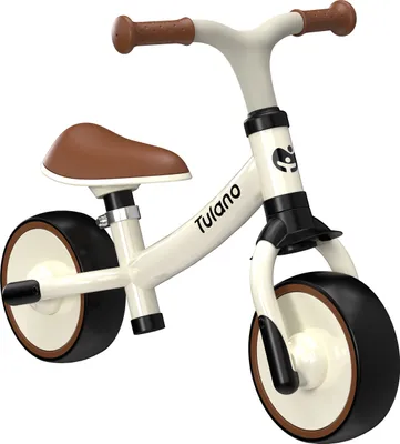 Produktbild von TULANO Scout 15 Cream | Kinder Laufrad Lauflernrad Erstes Fahrrad | 18-48 Monate | ohne Pedal | höhenverstellbarer Sattel | Lenkradschloss | Beige