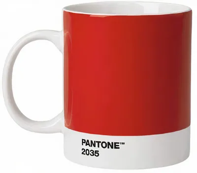 Produktbild von Pantone Henkelbecher 375 ml Porzellan Red 2035