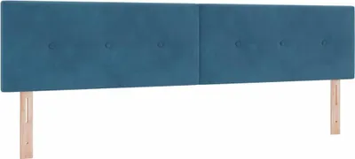 Immagine prodotto di vidaXL Testiera blu scuro 200 cm velluto