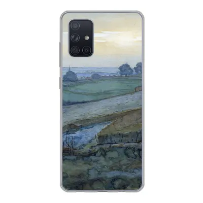 Produktbild von MuchoWow® Handyhülle Schutzhülle Hülle für Samsung Galaxy A51 Landschaft bei Arnheim - Piet Mondrian Silikon Softcase Handy Hülle - Schutzabdeckung