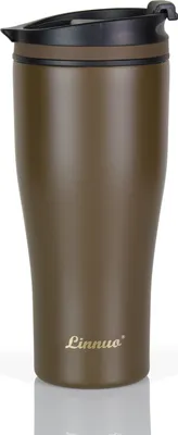 Produktbild von Thermobecher Edelstahl Kaffeebecher to go Becher 380ml - 100% Auslaufsicher perfekt fürs Auto & unterwegs - Isolierbecher - 6h warm ideal Trinkbecher
