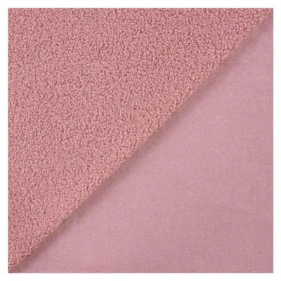 Produktbild von Teddy Bouclé-Stoff, 6 Farben, – Meterware – 280 g/m², Breite 160 cm (Rosa)