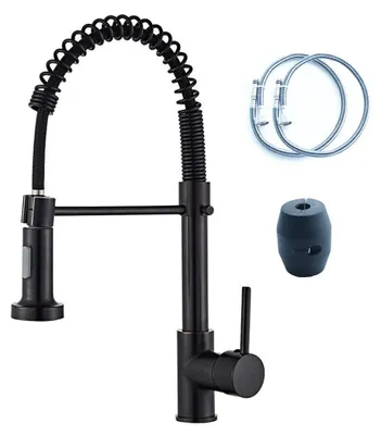 Obrázok produktu pre Kúpeľňová batéria Mengkraan, otočná o 360°, s výsuvnou sprchovou hubicou, z nehrdzavejúcej ocele, s dvoma režimami, s odolnou konštrukciou, kuchynská batéria