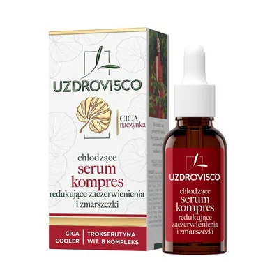 Obrázek produktu pro Uzdrovisco Chłodzące serum kompres przeciw zaczerwienieniom i zmarszczkom, 30ml