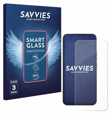 Produktbild von 3x Savvies Schutzglas Folie für Xiaomi 15T Pro 9H Panzer Schutzfolie Glas Displayschutz klar transparent