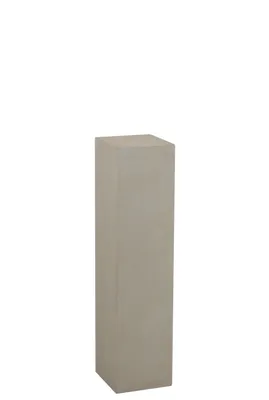 Imagen del producto de J-line - Estante rectangular, color arcilla beige, tamaño pequeño - 20x20x81,5 cm