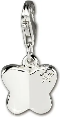 Produktbild von SilberDream Charm Anhänger Schmetterling Zirkonia 925 Echt Silber FC255W