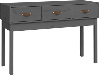 Obrázek produktu pro vidaXL Konzolový stolek šedý 114x40x75 cm Masivní borovicové dřevo