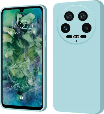 Produktbild von Hülle für Xiaomi 14 Ultra Case Cover Bumper Silikon Softgrip Schutzhülle Farbe: Hellblau