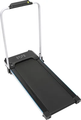 Obrázok produktu pre Bežežiací pás – Skladací elektrický bežežiací pás – motor 2,0 HP (500 W) – rýchlosť 0,8–10 km/h – LED displej s diaľkovým ovládaním – tichý chod (menej ako 40 dB) – maximálna nosnosť 100 kg – čierna farba