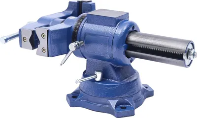 Productafbeelding van Werkbankklem, 360° draaibaar, 100 mm klemopening, donkerblauw