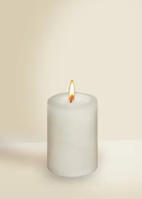 Produktbild von Gegossene Stumpenkerzen Selbstlöschend Elfenbein 90 x Ø 60 mm, 1 Stück, durchgefärbte Kerze für den Adventskranz