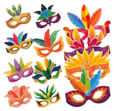 Produktbild von 12 Stück Papierbrillen für Karneval und Partys, lustige Accessoires für Erwachsene