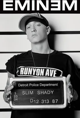 Produktbild von Eminem Poster Verbrecherkartei + Ü-Poster