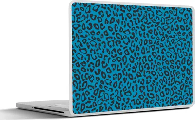 Produktbild von MuchoWow® Laptop Aufkleber Sticker Cover Panther Druck - Blau - Design - Tiere 30x21 cm - Sticker für Laptop - Selbstklebend