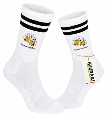 Produktbild von Huuraa Uni Socken Stimmenführer Spielmannszug 42/46 Black Baumwolle Tennissocken Geschenkidee, KI-generiertes Bild