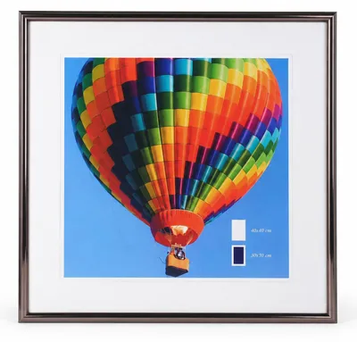 Produktbild von Bilderrahmen mit Klarglas quadratisch fotorahmen Kunststoff Posterrahmen Vintage Collage Picture Frame New Lifestyle - Farbe: Antrazit | Format: 40x40