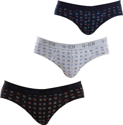 Immagine prodotto di Q-EN 3 pezzi di slip stampati 504 per uomo
