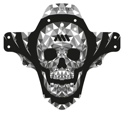 Obrázek produktu pro Blatník AMS MudGuard Skull lebka černá-šedá AMSMG1SKBK