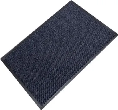 Image de Tapis d'entrée absorbant 60×90 cm - bleu foncé, paillasson "Zone