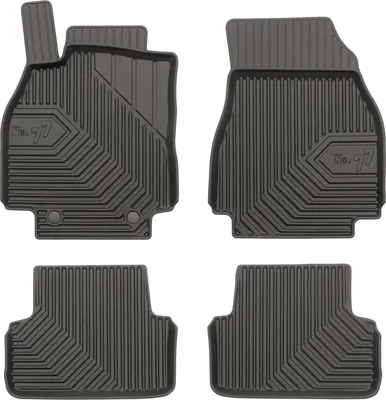 Produktbild von Fußmatten Gummimatten No.77 für Renault Megane II 2002-2009 TPE Schwarz 4 tlg