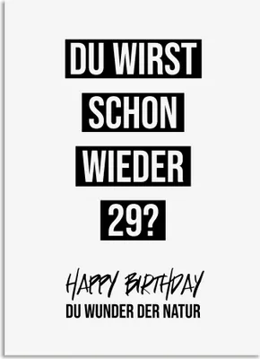 A postcard with text about a birthday.