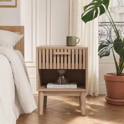 Productafbeelding van Houten Commode met 2 Laden voor Slaapkamer of Woonkamer