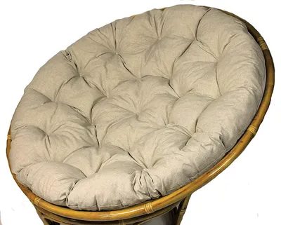 Produktbild von Polster für Papasansessel , Auflage , Ersatzpolster Papasan D 120 cm , Stoff Loneta soft gray