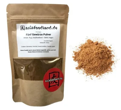 Produktbild von Asiafoodland - Fünf Gewürze Pulver - Five Spice - 75g