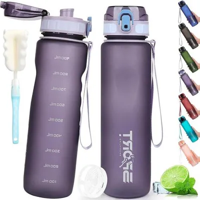 Obrázek produktu pro Sportovní láhev bez BPA, 1 l, fialová