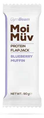 Produktbild von GymBeam - MoiMüv Protein Flapjack, 90 g, Blaubeermuffin