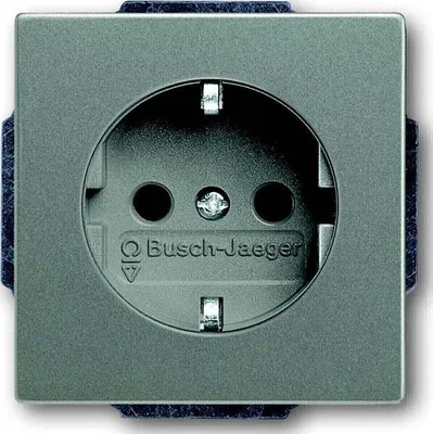 Produktbild von Busch-Jaeger 2011-0-3875, CEE 7/3, 2P+E, Grau, 250 V, 16 A, 71 mm
