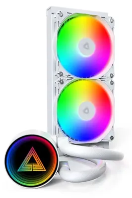 Obrázok produktu pre Montech LightFlow ARGB 240, Vodné chladenie typu všetko v jednom, 12 cm, 129,5 m³/h, Biela