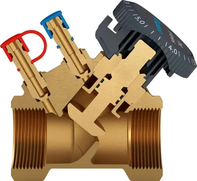 Immagine prodotto di Oventrop Strangregulierventil HydroCom V DN 15, Rp 1/2, PN 16, beids. IG, Messing